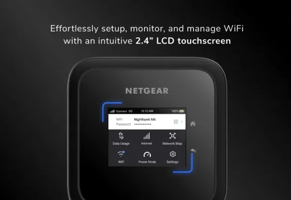 NETGEAR Nighthawk M6 - Mobilt hotspot - 5G - 2.5 Gbps - 1GbE, 802.11ax, Wi-Fi 5