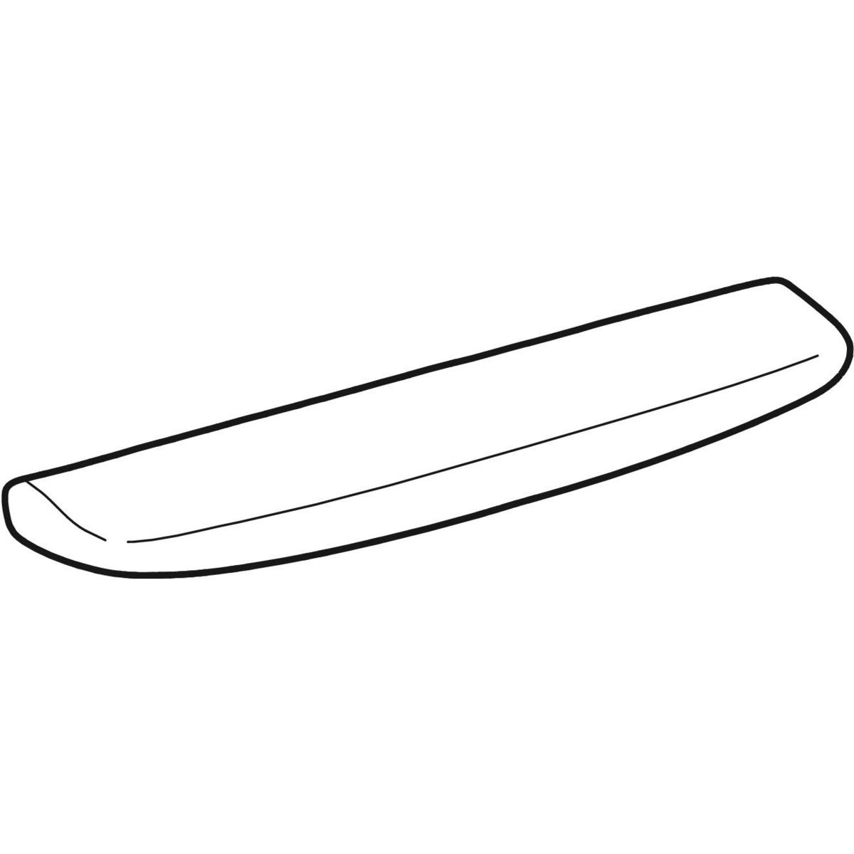 Geberit Bastia planchet 60x14cm wit