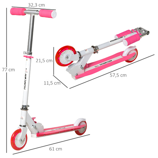 Patinete infantil de 2 rodas Homcom 371-032