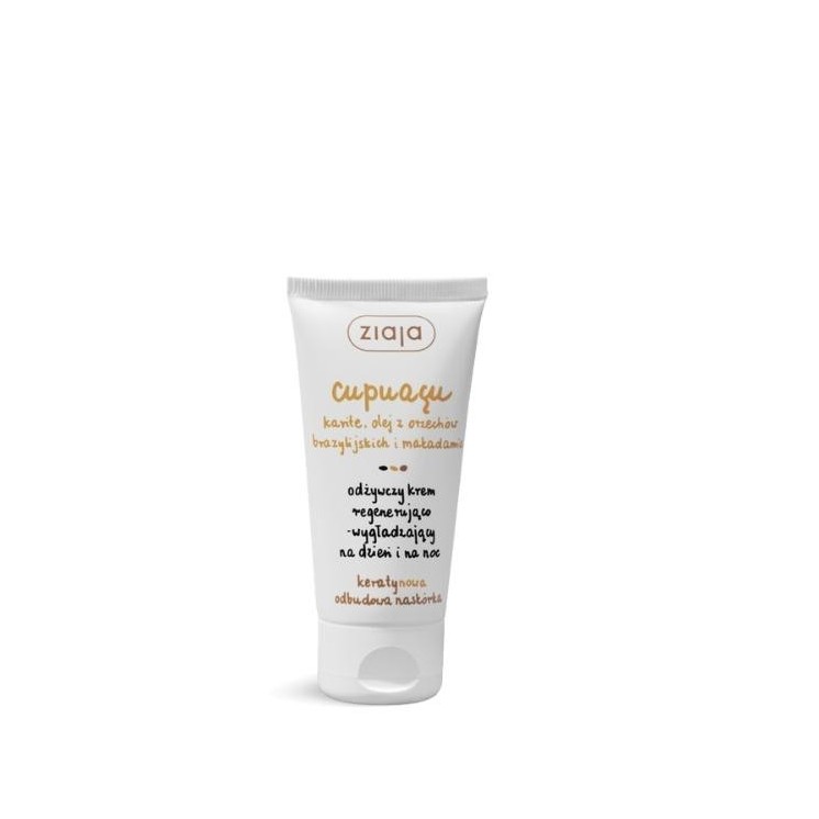 Ziaja Cupuacu Nährende, regenerierende und glättende Gesichtscreme für Tag und Nacht, 50 ml