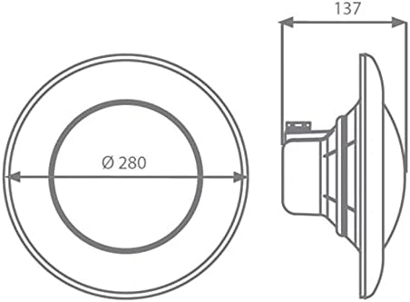 Fluidra Astralpool 71742 LED-Projektor PAR56, 15 W, mit Fernbedienung, Weiß