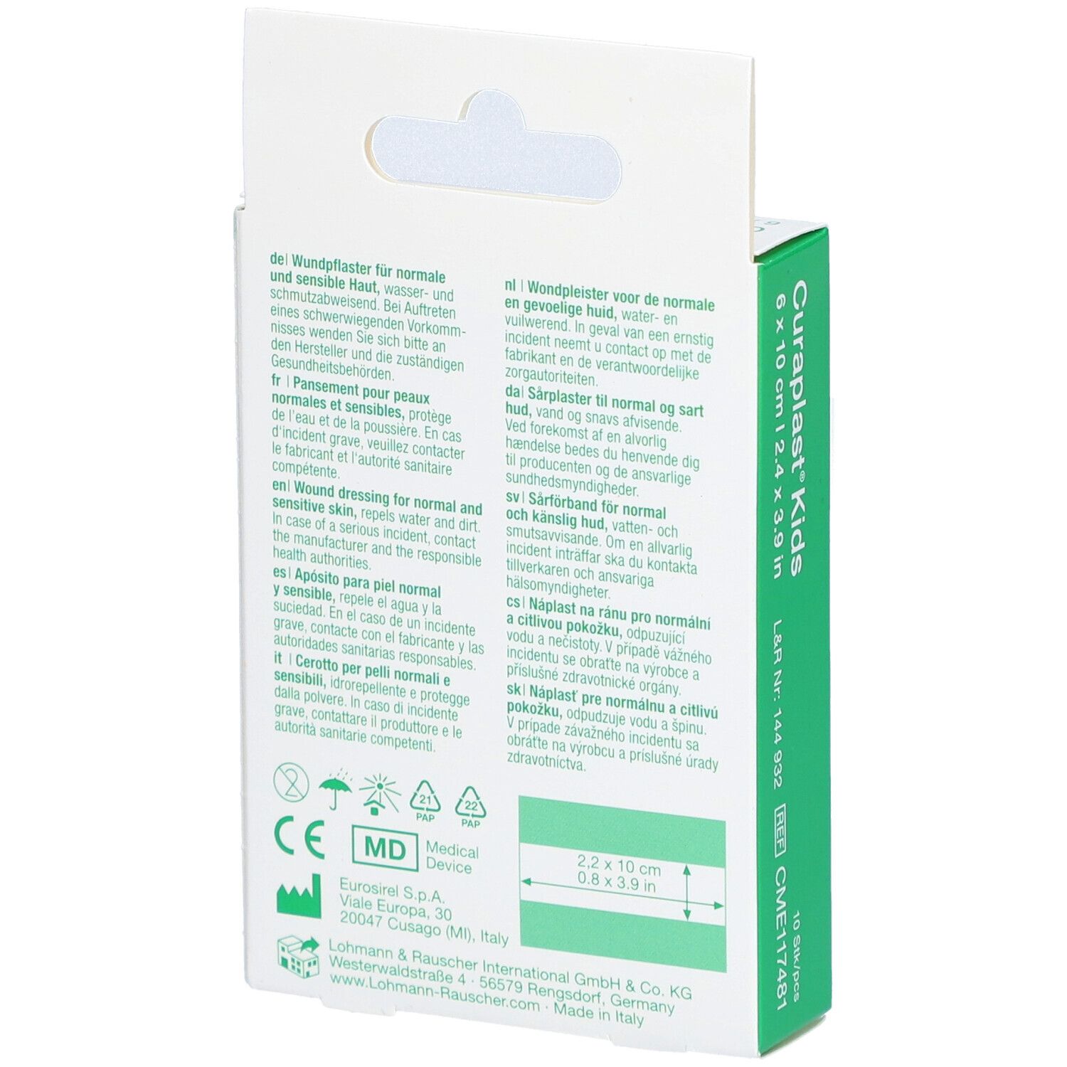 CURAPLAST Kids Pflaster zuschneidbar 6 cm x 1 m