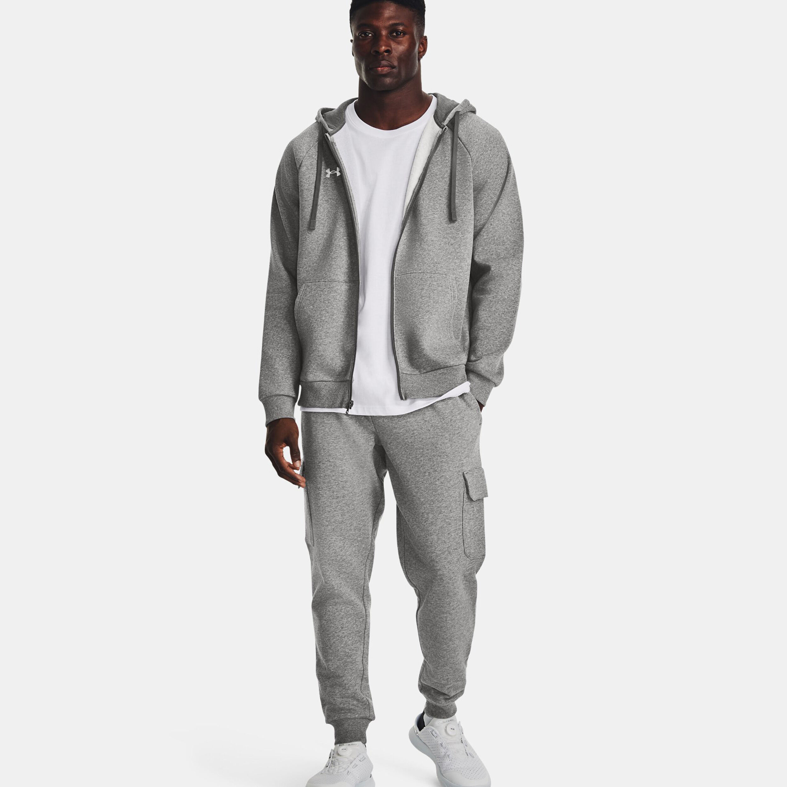 Under Armour Rival Gilet En Coton Hommes - Gris