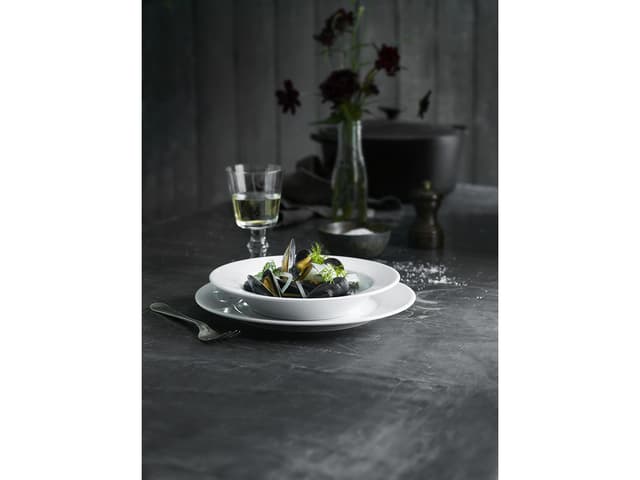 Pillivuyt Sancerre Tallerken dyb Dia 28 cm Hvid
