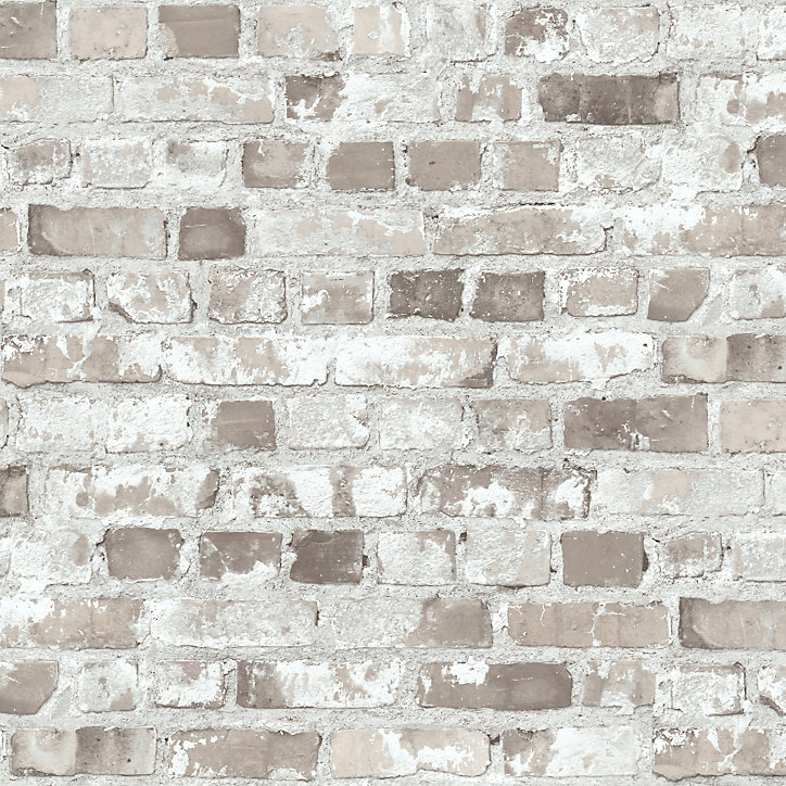 Papier peint imitation brique vinyle sur intissé Givry GoodHome beige rosé