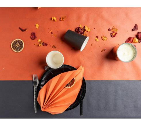 (20er Set) Ø23cm Pappteller Einweg Papier Teller Party Geschirr Tisch Deko (79211I) - Schwarz