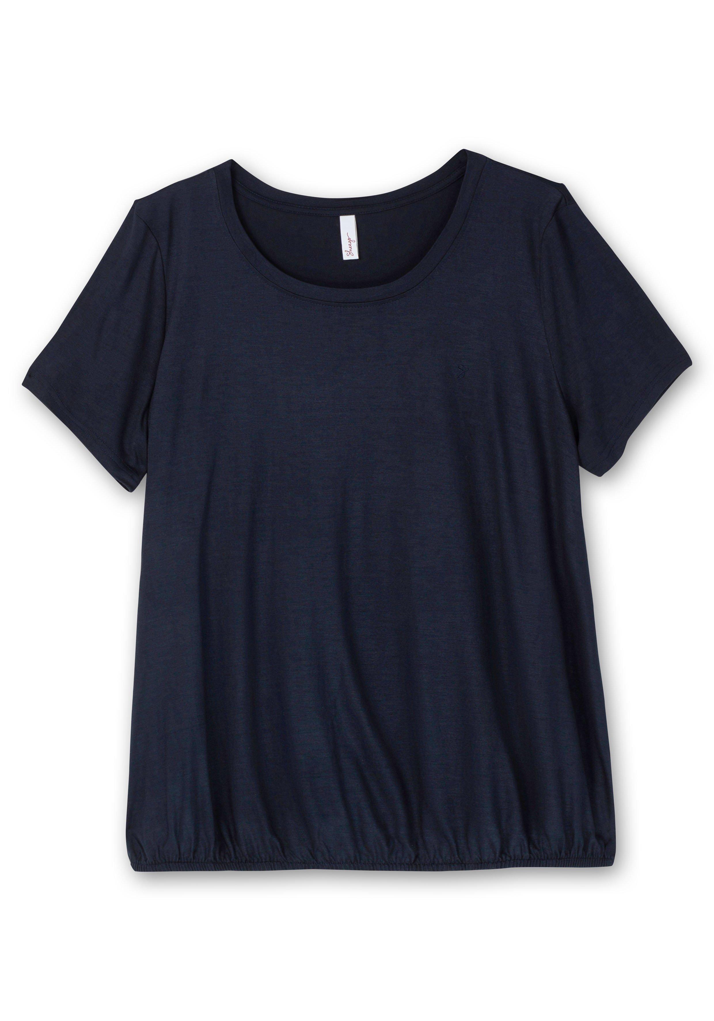 Doppelpack T-Shirts, mit Saum-Gummizug