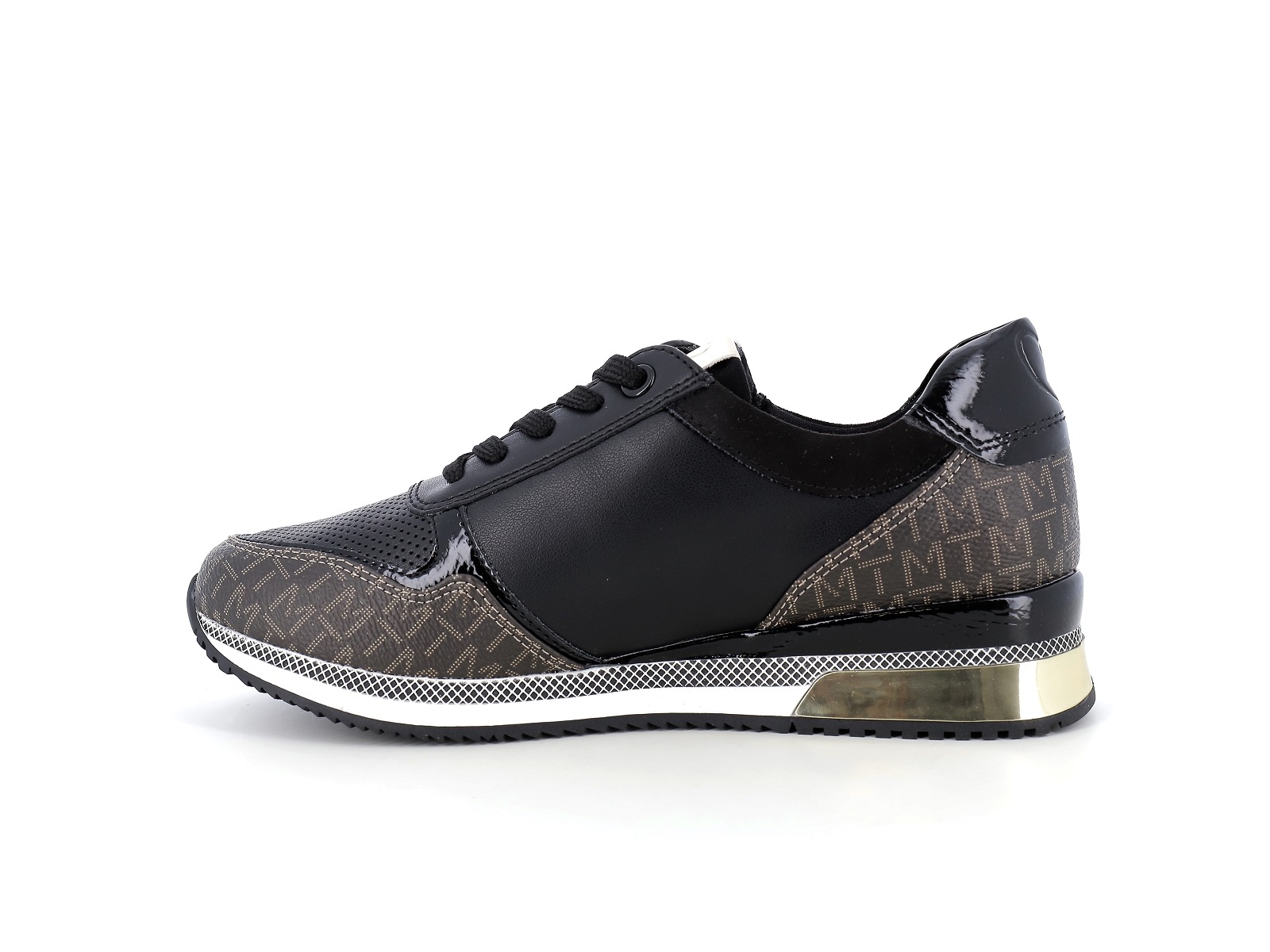 Marco tozzi-23713 Synthétique Noir Marron