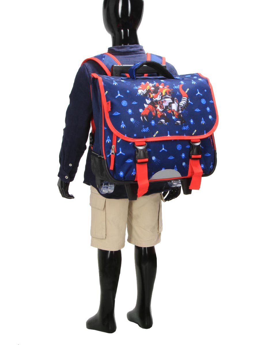 Cartable À roulettes Snowball Kid Robot Dino 38 cm