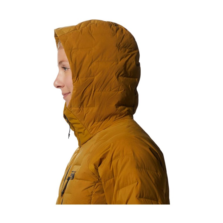 Mountain Hardwear Stretchdown Hoody Jacket Women Olive Gold