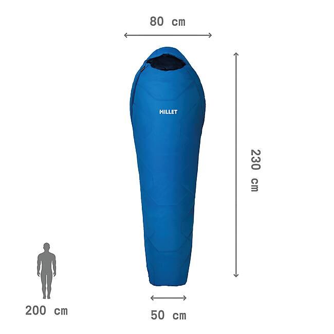 MILLET - SAC DE COUCHAGE BAIKAL 750 LONG SYNTHETIQUE