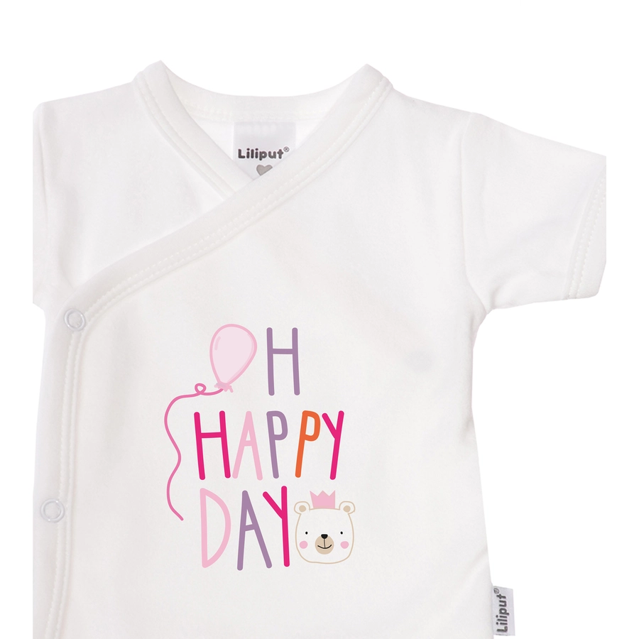 Liliput Wickelbody weiss-rosa