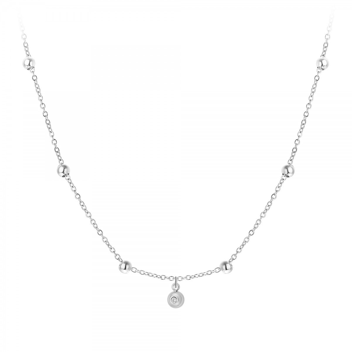 Collier SC Crystal orné d'un véritable diamant blanc