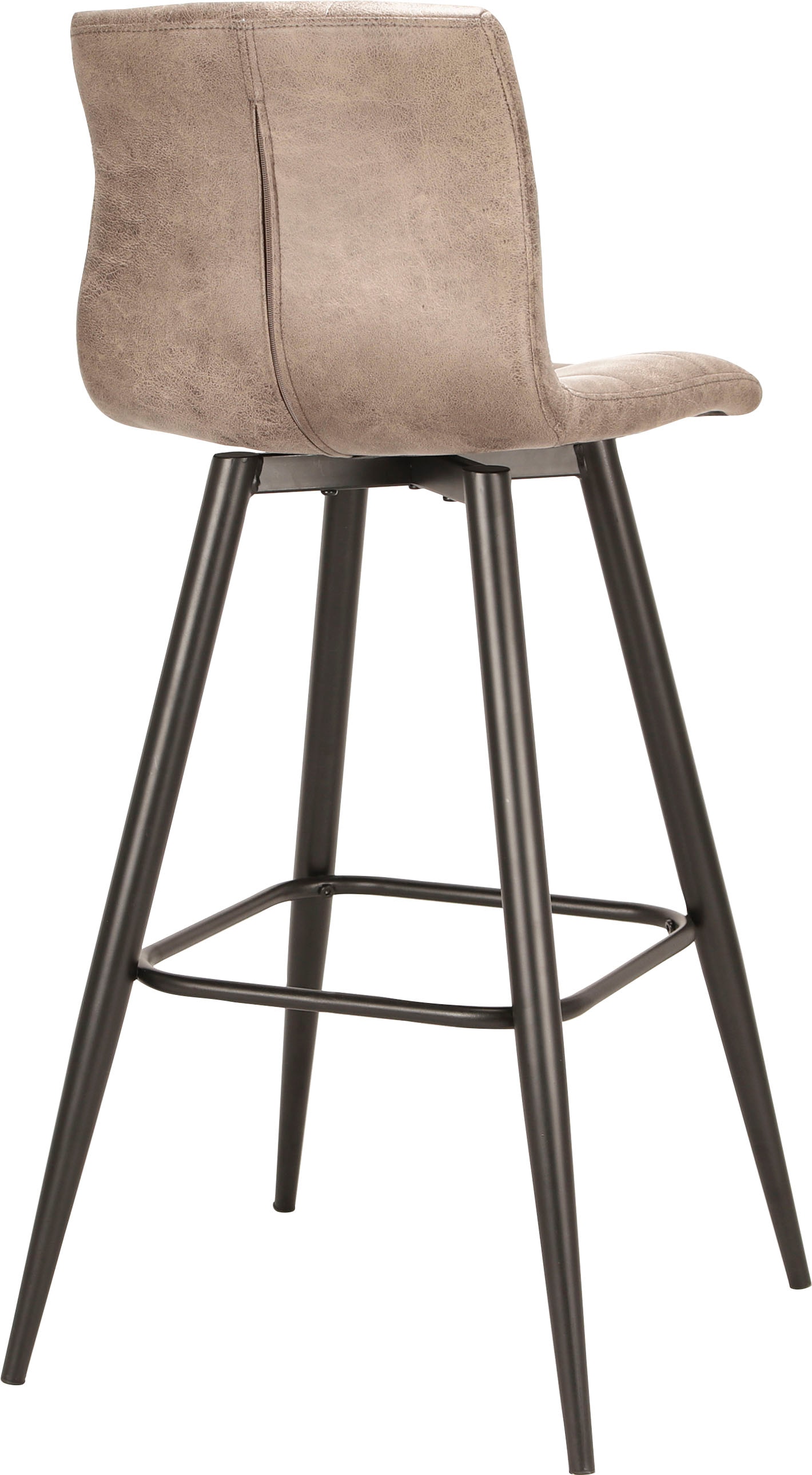 byLIVING Barhocker »Simone« Set, 2er, 2 Stk. tlg. 2er Set, Vintage braun oder Webstoff anthrazit