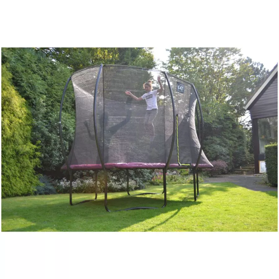 EXIT Trampolin Silhouette Rechteckig 214x305 cm - schwarz