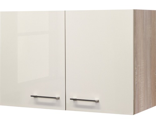 Flex Well Nepal wandkast, BxDxH 80 x 32 x 55 cm, kasjmier glanzend, gedemonteerd, links of rechts scharnierend