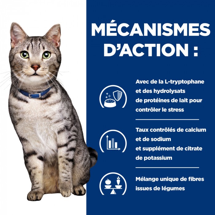 HILL'S Prescription Diet c/d Urinary Stress Multicare + Metabolic au Poulet - Croquettes pour chat