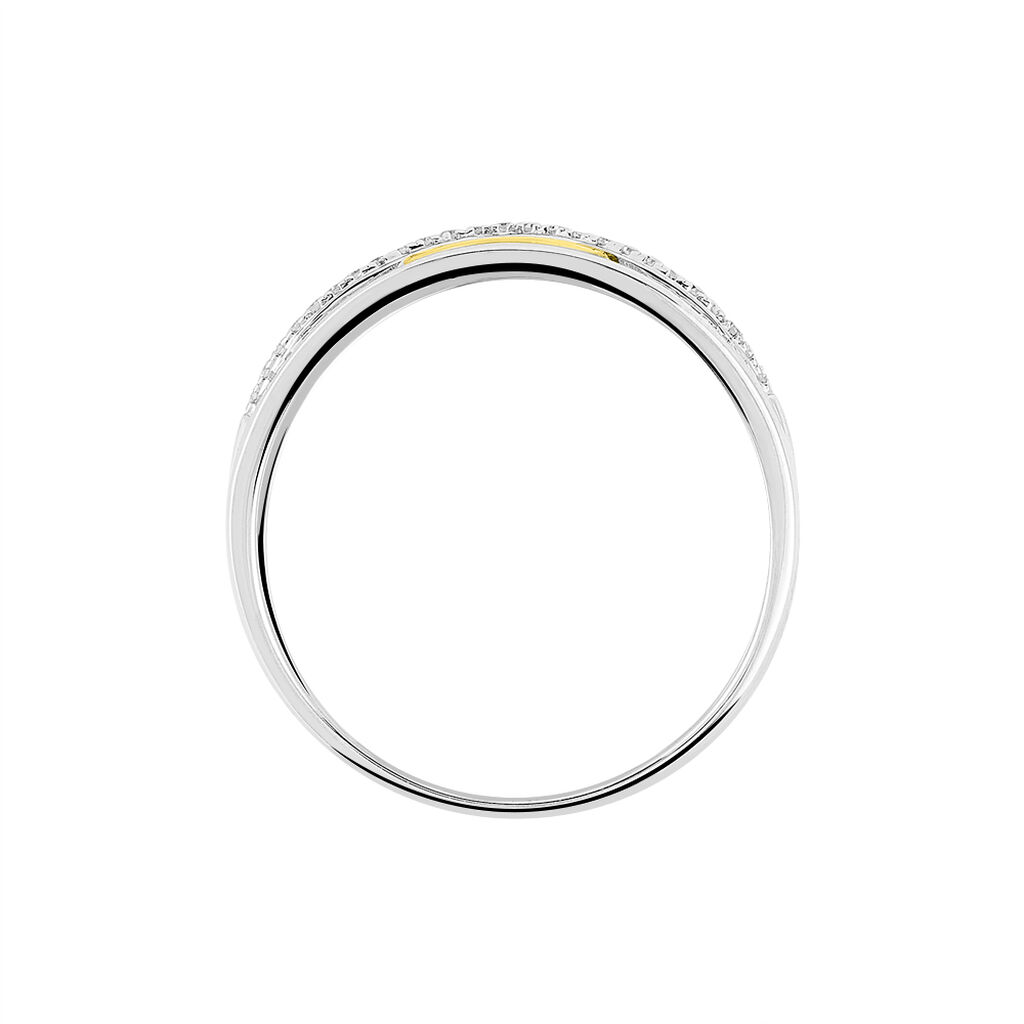 Bague Nathalie Or Bicolore Diamant