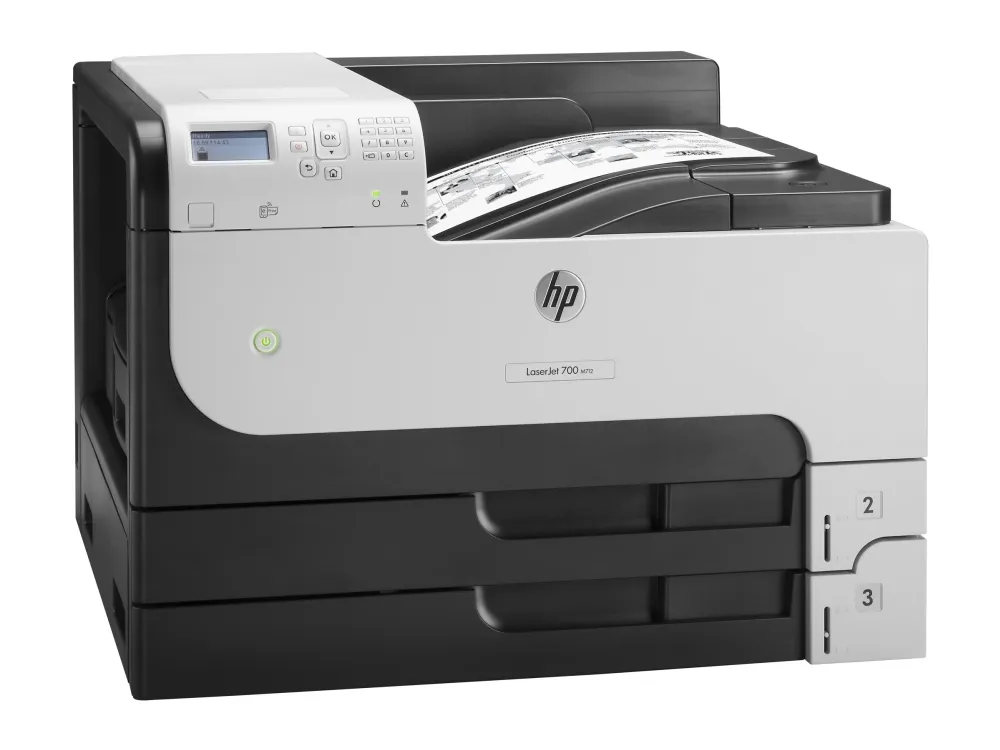 HP LaserJet Enterprise 700 Printer M712dn - Printer - S/H - Duplex - laser - A3/Ledger - 1200 dpi - op til 41 spm - kapacitet: 600 ark - USB, Gigabit LAN, USB vært
