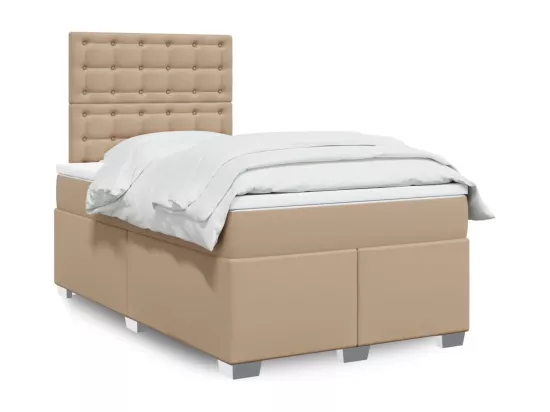 Sommier tapissier avec matelas Cappuccino 120x200 cm