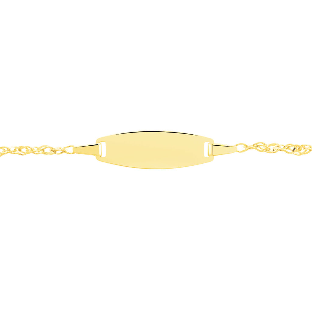 Bracelet Identite Bebe Or Jaune Ericka