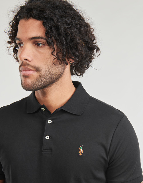 Polo Ralph Lauren - POLO COUPE DROITE EN PIMA COTON Negro / Polo / Negro