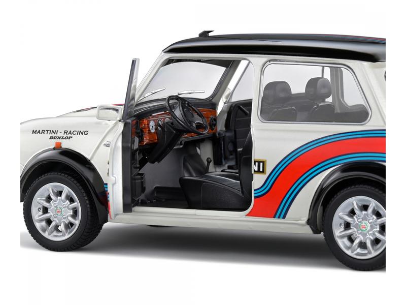 Solido Sportwagen Mini Cooper Martini Evo, 1:18 Detailgetreues Modellauto für Sammler im Massstab 1:18