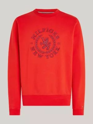 Moletom com logo Crest oversized