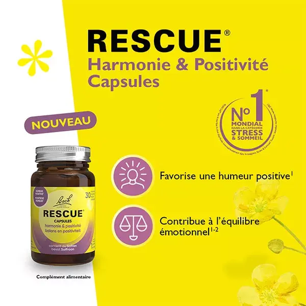 RESCUE Capsules Harmonie & Positivité 30 unités