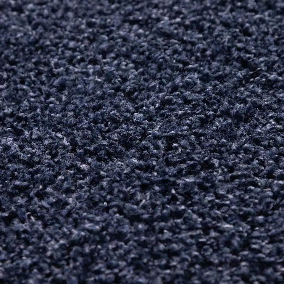 Basic Shaggy vloerkleed Donker Blauw Hoogpolig - 120x170 CM