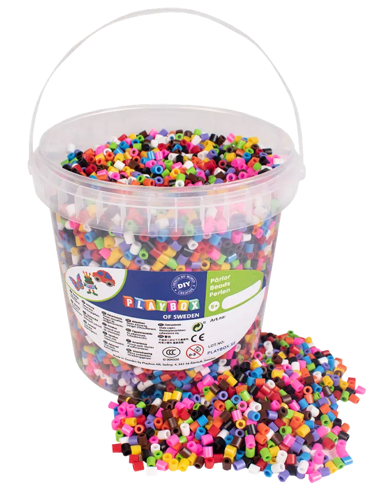 Playbox Perler 10.000 stk. - 10 basisfarver