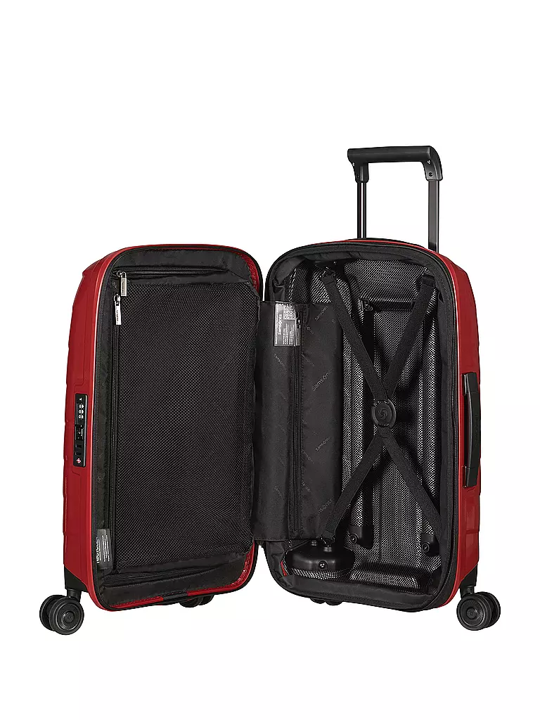 SAMSONITE Trolley ATTRIX SPINNER 55 erweiterbar Red rot