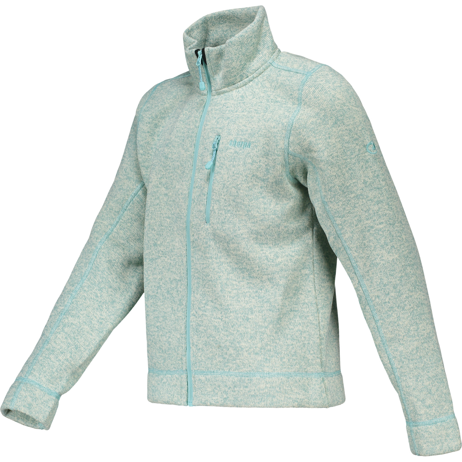 Sherpa Kinder Strickfleecejacke Methok mint