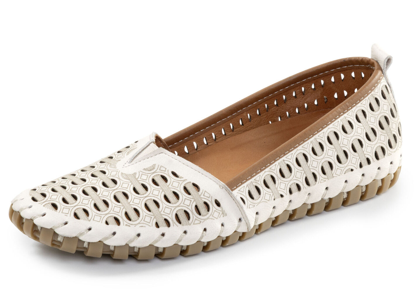 ELENA EDEN, sommerliche Damen-Slipper, Weite G, mit herausnehmbarem Fussbett