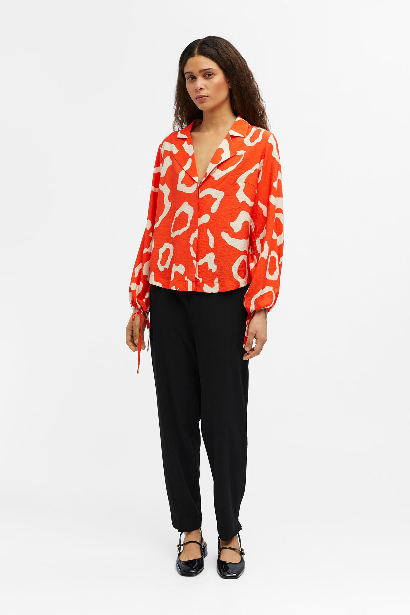 Blusa com cordão - Laranja