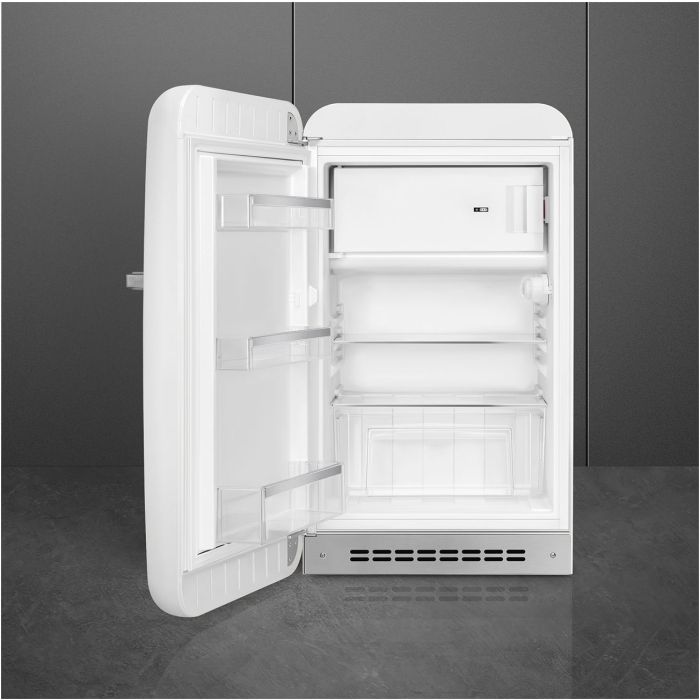 SMEG Stand-Kühlschrank 50's Retro Style FAB10LWH5 Weiß