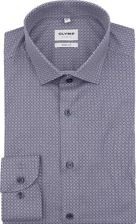 OLYMP Level 5 Overhemd Print Blauw 204864-18 kopen