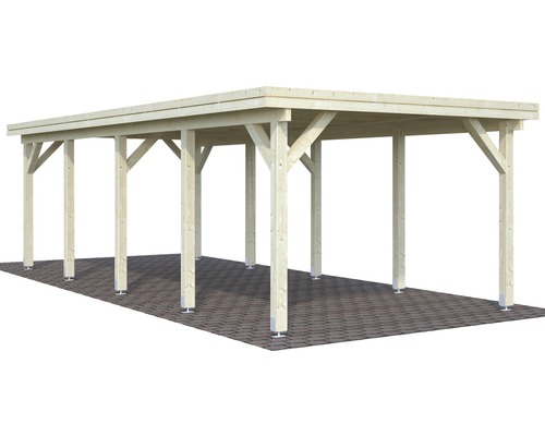 Enkele carport Palmako Karl 23,1 m² 360x762 cm naturel