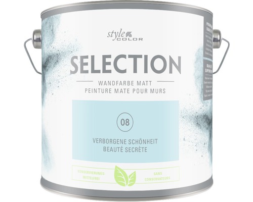 Premium muurverf Stijl Kleur SELECTIE 08 conserveermiddelvrij Hidden Beauty 2,5 L