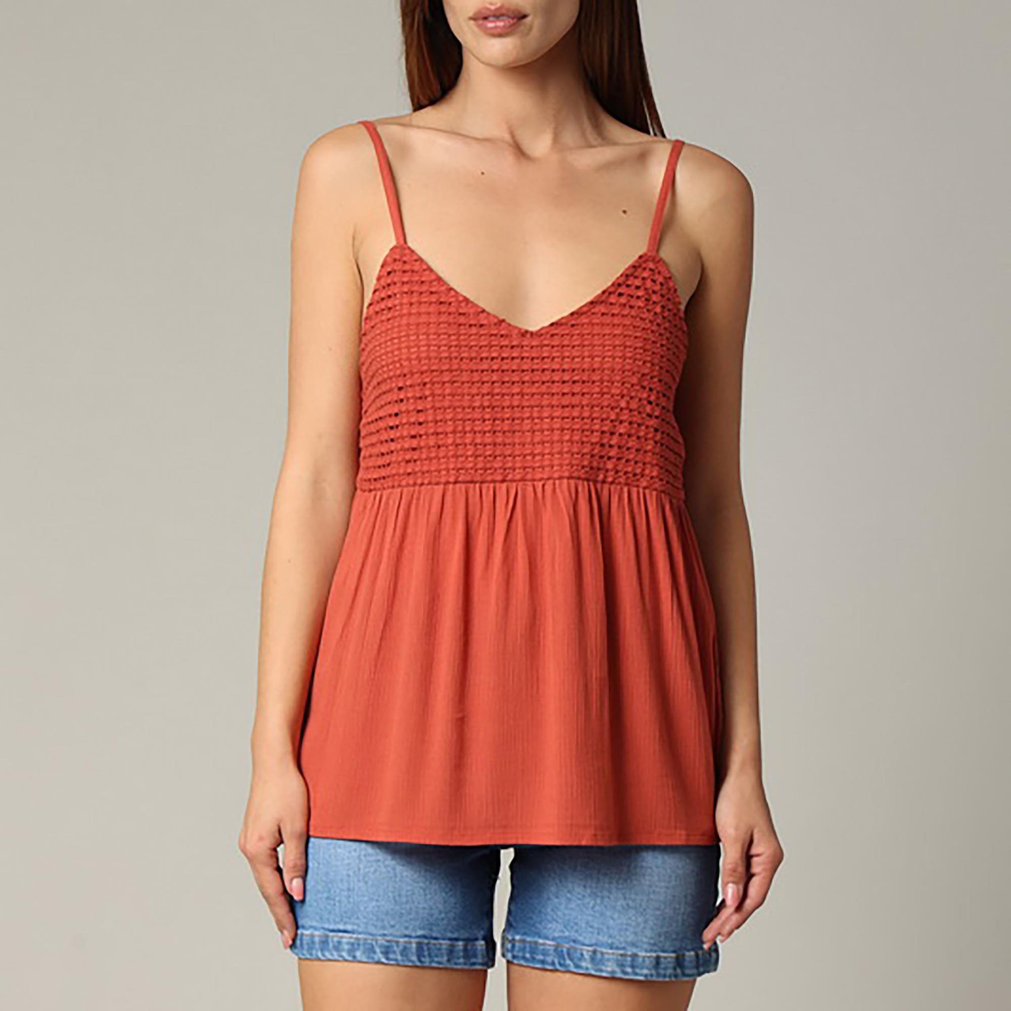 Top Femme marron