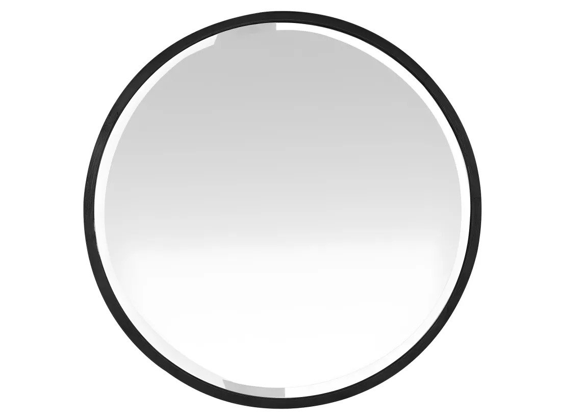 Ardes - Miroir rond en métal ø100 cm - Couleur - Noir