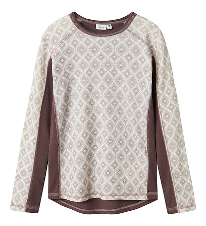 Name It Bluse - Wolle - NkfWillto - Sparrow/Aop