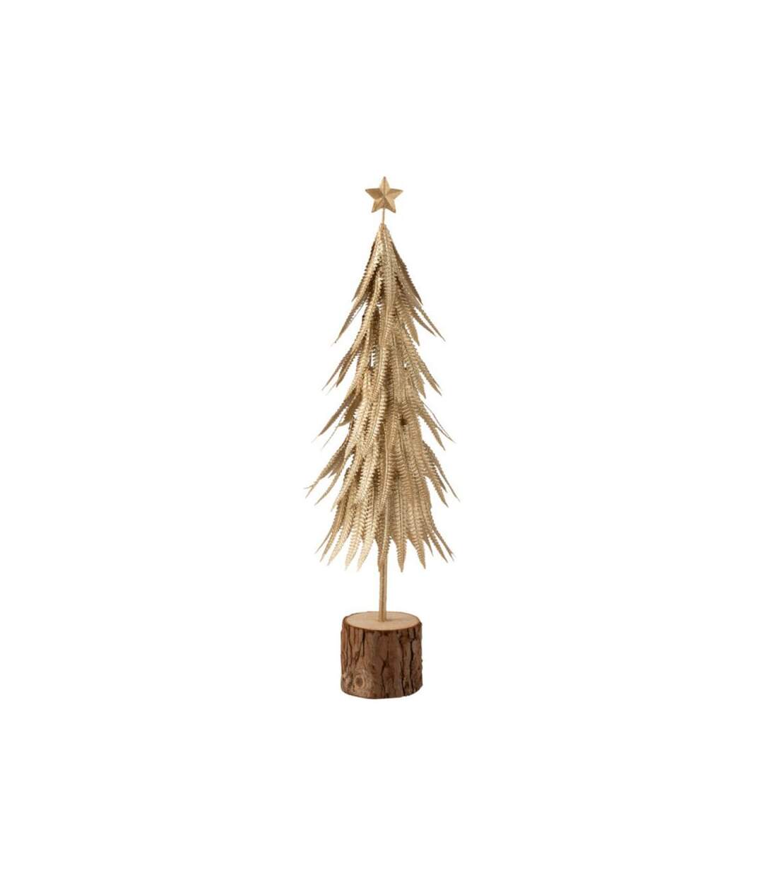 Paris Prix - Statuette Déco sapin De Noël Paillettes 57cm Or