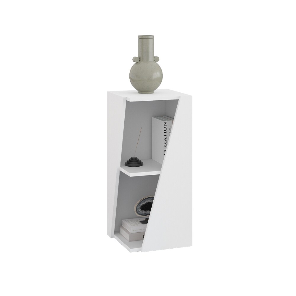 Vicco Badregal Benno, 31,6 x 70,5 cm, Weiß, 3 Ablagen, schmal, modern, Badezimmer