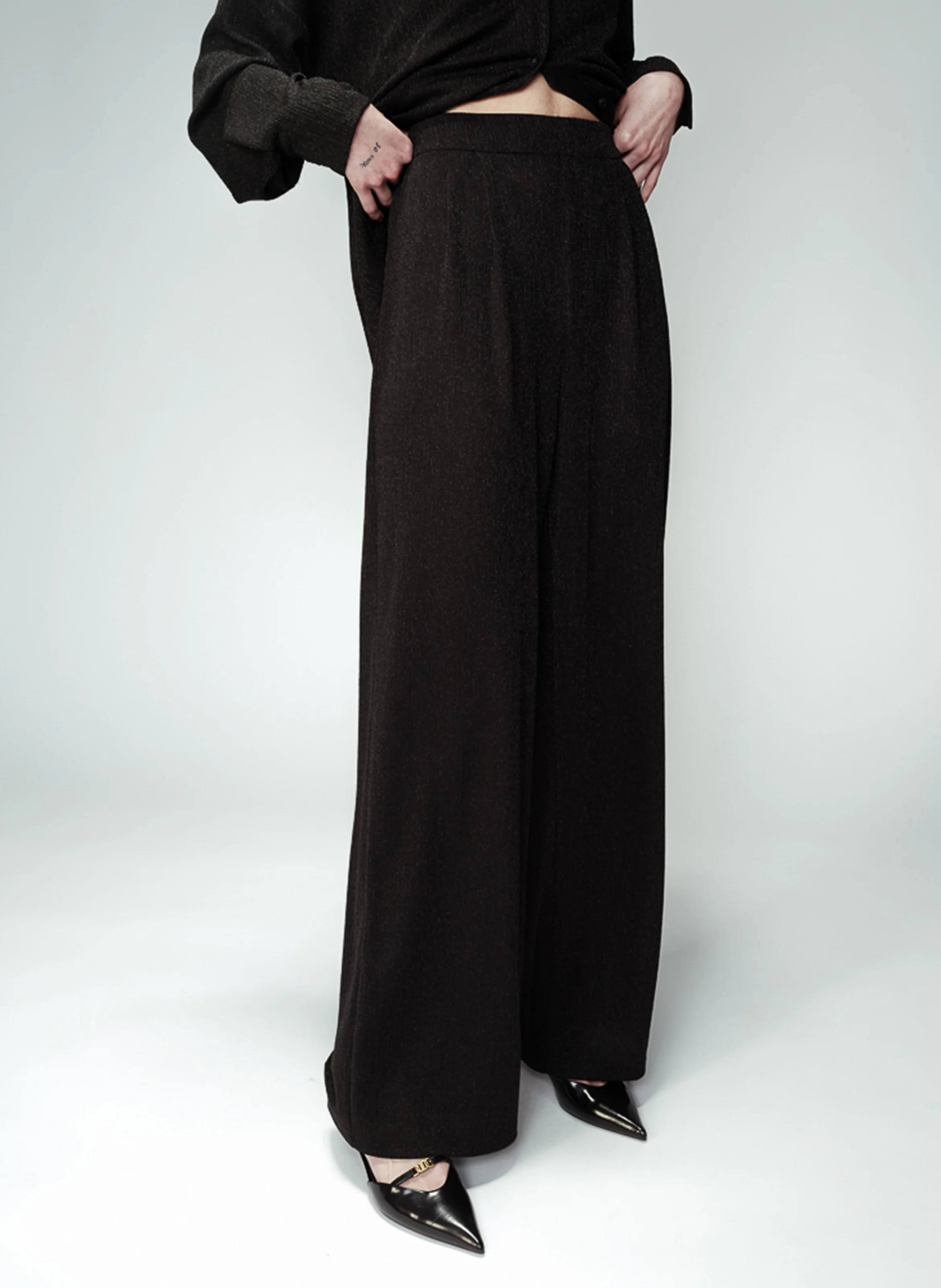 OPIUM - Pantalon large | Noir