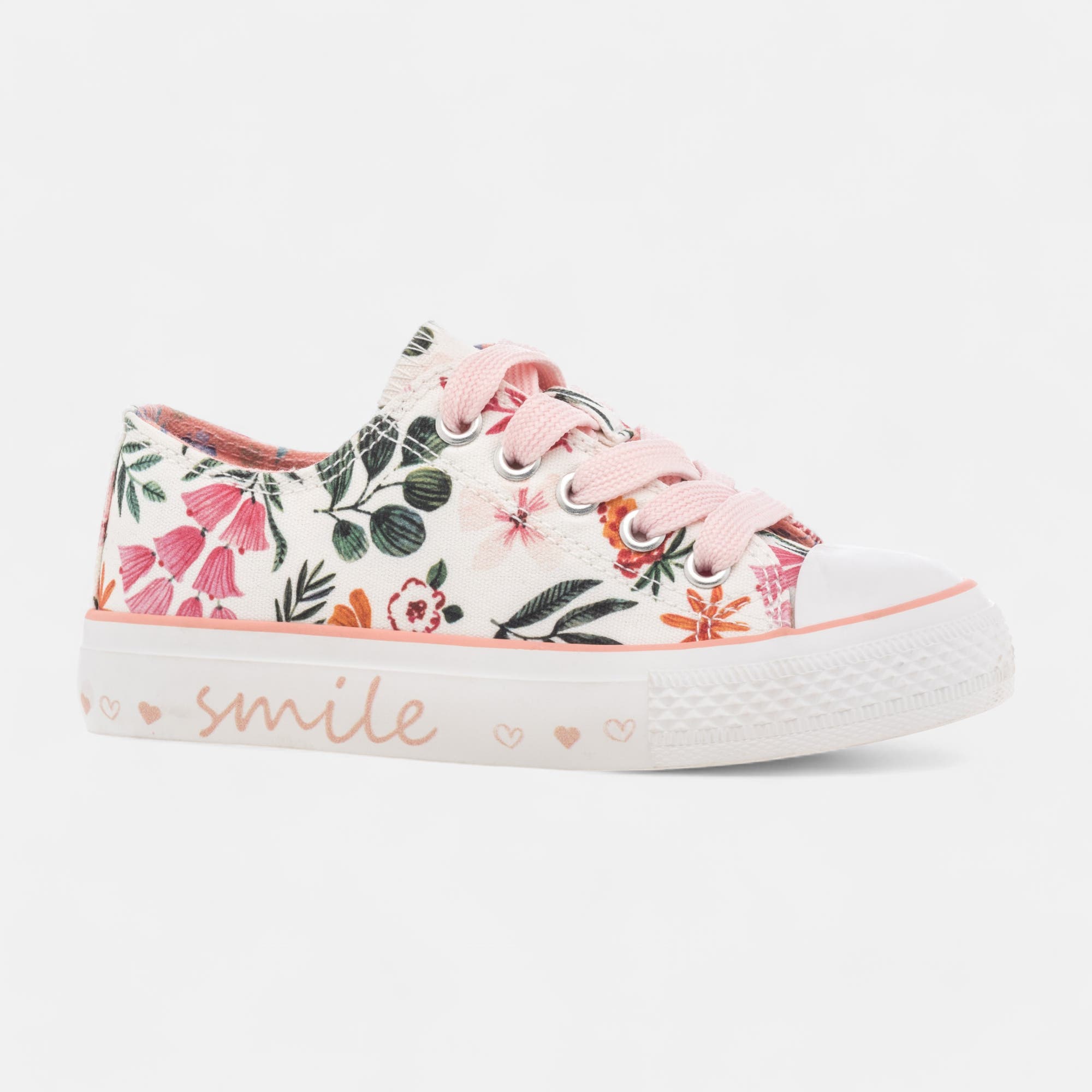 Baskets en toile Fille blanc