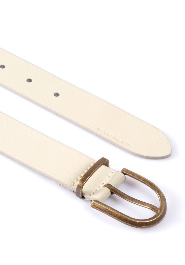 TOM TAILOR Ledergürtel »TTSYLKE« 3 cm breiter Damengürtel, Schliesse im Vintage-Look, reines Leder