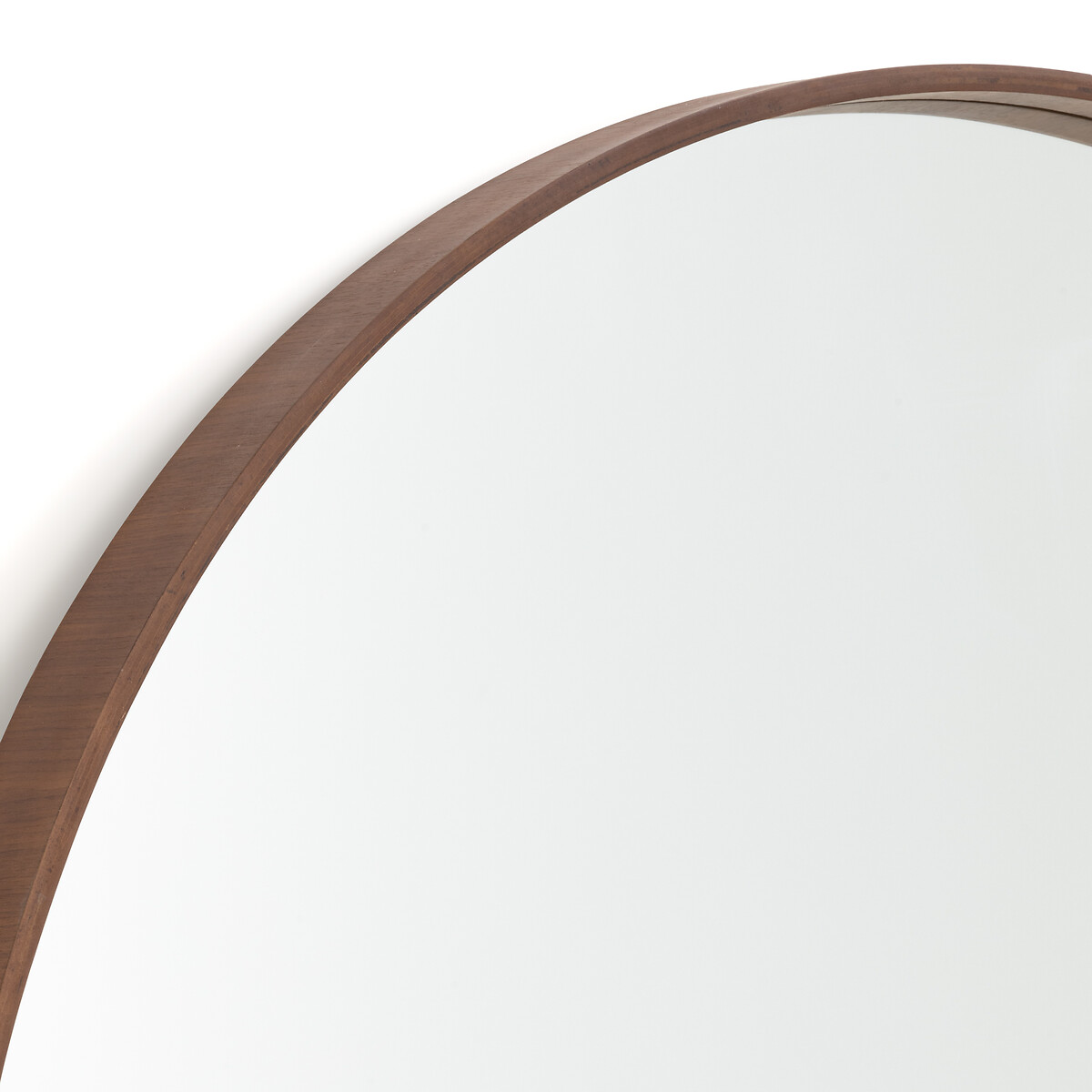 LA REDOUTE INTERIEURS<br>Espelho redondo folheado a nogueira Ø120 cm, Alaria