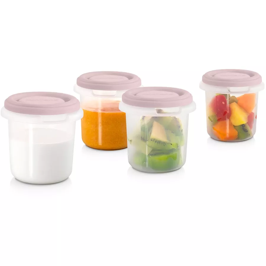 miniland Behälterset set 4 blush 200 ml