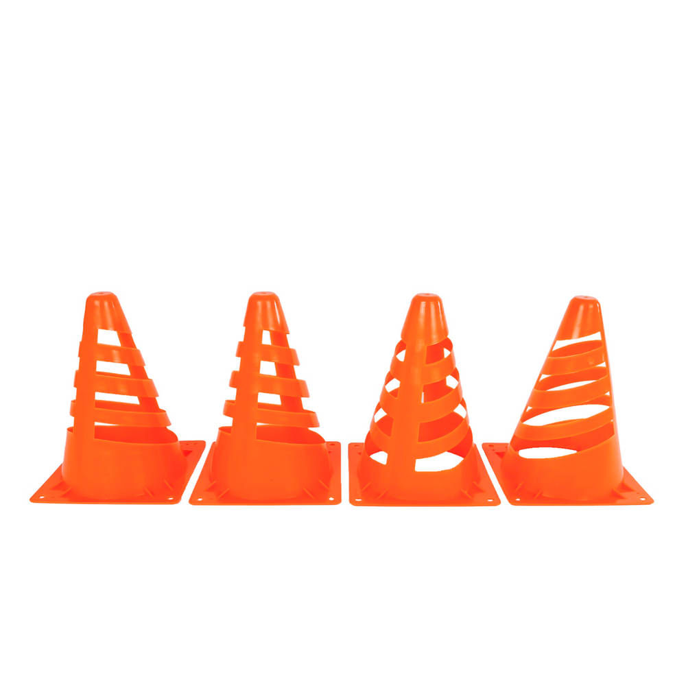 Set van 4 oranje pionnen - 19 cm